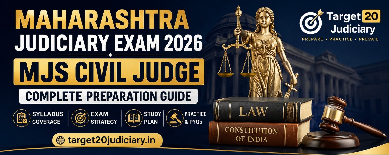 Maharashtra Judiciary Exam 2026 — MJS Civil Judge Complete Preparation Guide