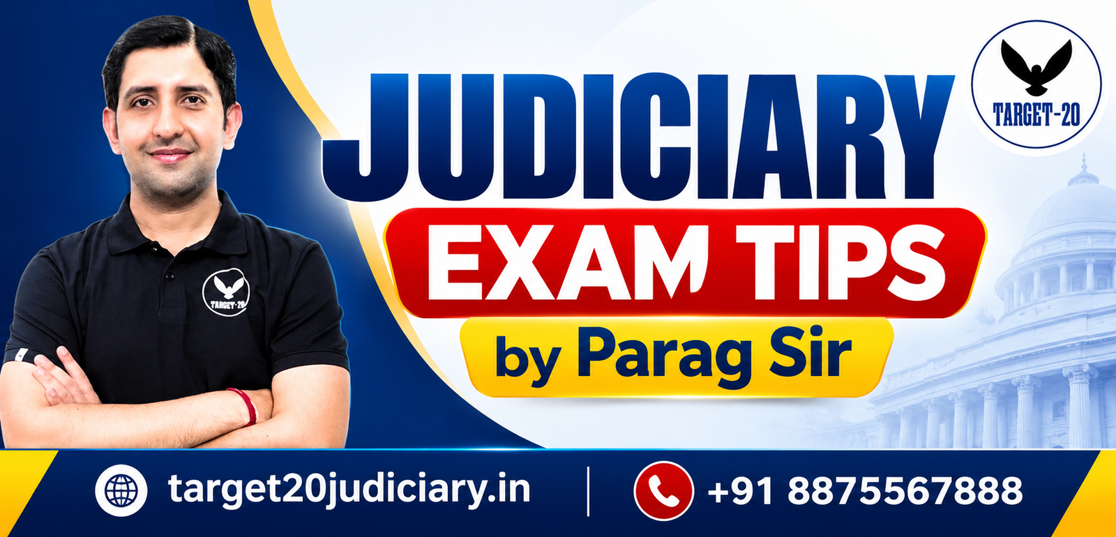 Judiciary Exam Tips by Parag Sir - Target 20