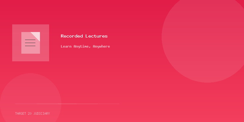 Recorded Lectures